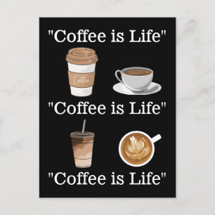 コーヒーは命 ポストカード