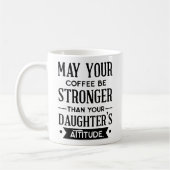 コーヒーは娘さんの態度より強くしなさい コーヒーマグカップ (左)
