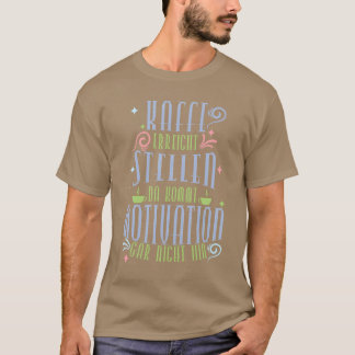 コーヒーは届く 場所 モチベーションは届かない ヴィンテージ Tシャツ