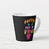 コーヒーは希望の一杯だ カフェラテマグ (右アングル)