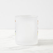 コーヒーは希望の一杯だ フロストグラスマグカップ (中央)