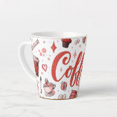 コーヒーは常にクールなアイデア カフェラテマグ (左アングル)