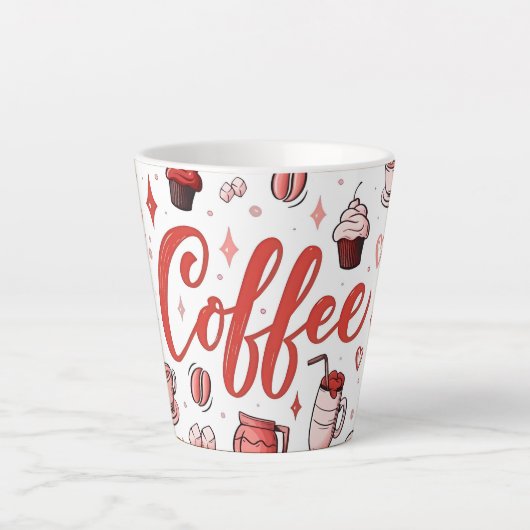 コーヒーは常にクールなアイデア カフェラテマグ (正面)