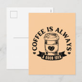 コーヒーは常に良いアイデア シーズンポストカード (正面/裏面)