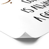 コーヒーは常に良いアイディアキッチンプリント ポスター (角)