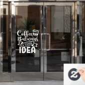 コーヒーは常に良いアイディア店デコー ウィンドウサイン (オフィスドア)