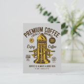 コーヒーは常に良いアイディア|ローカルで醸造された ポストカード (スタンド正面)