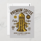 コーヒーは常に良いアイディア|ローカルで醸造された ポストカード (正面/裏面)