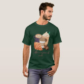 コーヒーは心の平穏 – 落ち着きと温かみのあるデザイン Tシャツ (正面フル)