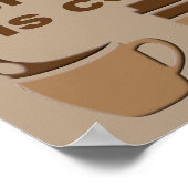 コーヒーは性格のポスタおもしろいーサイン ポスター (角)