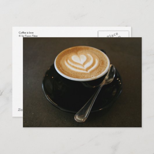 コーヒーは愛である – はがき (正面/裏面)