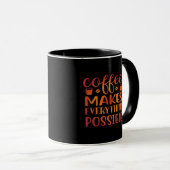 コーヒーは愛を可能にする マグカップ (正面右)