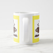 «コーヒーは最も重要な食べ物グループ» ジャンボコーヒーマグカップ (裏面)