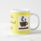 «コーヒーは最も重要な食べ物グループ» ジャンボコーヒーマグカップ (右)