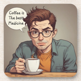 コーヒーは最高の薬 コースター