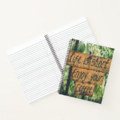 コーヒーは楽しむ命が短い ノートブック (内部)