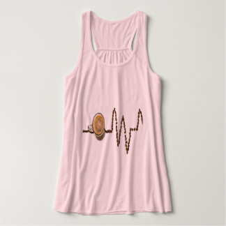 コーヒーは楽しむtシャツだ タンクトップ