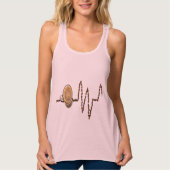 コーヒーは楽しむtシャツだ タンクトップ (正面)