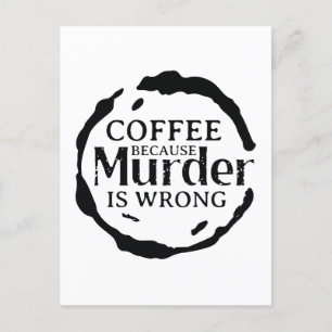 コーヒーは殺人が間違っているから シーズンポストカード