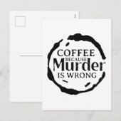 コーヒーは殺人が間違っているから シーズンポストカード (正面/裏面)