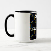 コーヒーは液体セラピー | コーヒスタイリッシューマググ マグカップ (左)