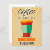 コーヒーは液体型枠 ポストカード (正面/裏面)