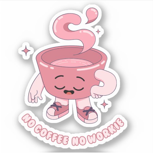 コーヒーは無い シール (正面)