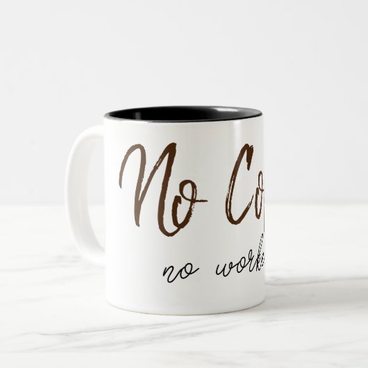 コーヒーは無い ツートーンマグカップ (正面左)