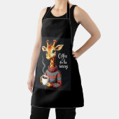 コーヒーは疲れたキラおもしろいフ・コーヒー愛好家のための エプロン (インサイチュ)