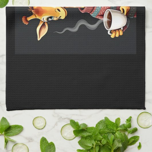 コーヒーは疲れたキラおもしろいフ・コーヒー愛好家のための キッチンタオル (折り畳み)