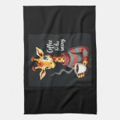 コーヒーは疲れたキラおもしろいフ・コーヒー愛好家のための キッチンタオル (縦)