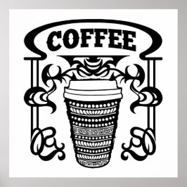 コーヒーは皆の飲みお気に入りの物 ポスター