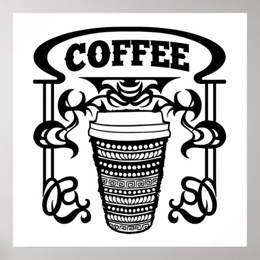 コーヒーは皆の飲みお気に入りの物 ポスター (正面)