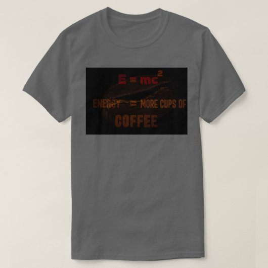 コーヒーは相対的である Tシャツ (デザイン正面)