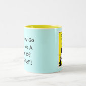コーヒーは神です ツートーンマグカップ (中央)