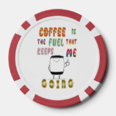 コーヒーは私が行く保燃料である ポーカーチップ (裏面)