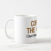 コーヒーは私が質問を覚えていない答えです コーヒーマグカップ (左)