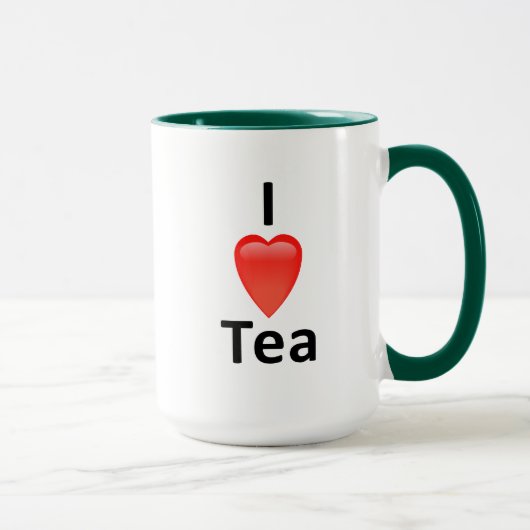 コーヒーは私にとってエイリアンである/私は紅茶を愛している マグカップ (右)