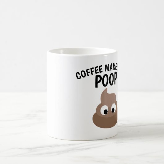 コーヒーは私にウンチおもしろいマグを作る コーヒーマグカップ (中央)