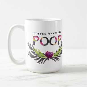 コーヒーは私にウンチのマグをします コーヒーマグカップ