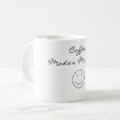 コーヒーは私にウンチのマグをします コーヒーマグカップ (正面左)