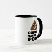 コーヒーは私にウンチのマグをします マグカップ (正面右)