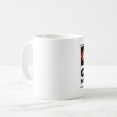 コーヒーは私にウンチをします コーヒーマグカップ (正面左)