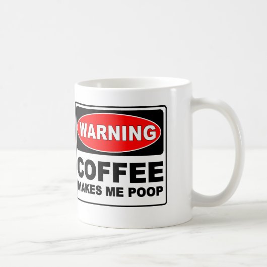 コーヒーは私にウンチをします コーヒーマグカップ (右)