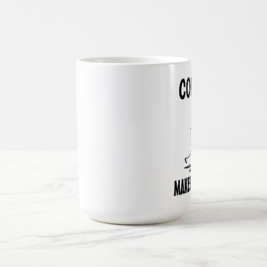 コーヒーは私にウンチを作おもしろいる,コーヒーマグ モーフィングマグカップ (中央)