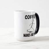 コーヒーは私にウンチを作おもしろいる,コーヒーマグ モーフィングマグカップ (正面右)