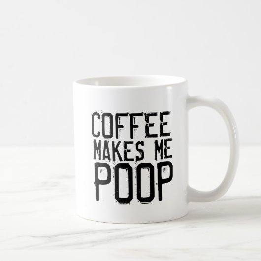 コーヒーは私にウンチ、コーヒーマグを作る コーヒーマグカップ (右)