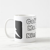 コーヒーは私に忍者Skillzを与えます! コーヒーマグカップ (左)