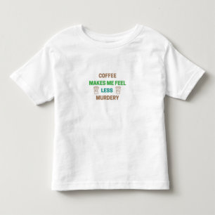 コーヒーは私に感じ殺村を減らす – カフおもしろいェイン トドラーTシャツ
