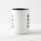 コーヒーは私に教師の力を与える Wordart マグカップ (中央)